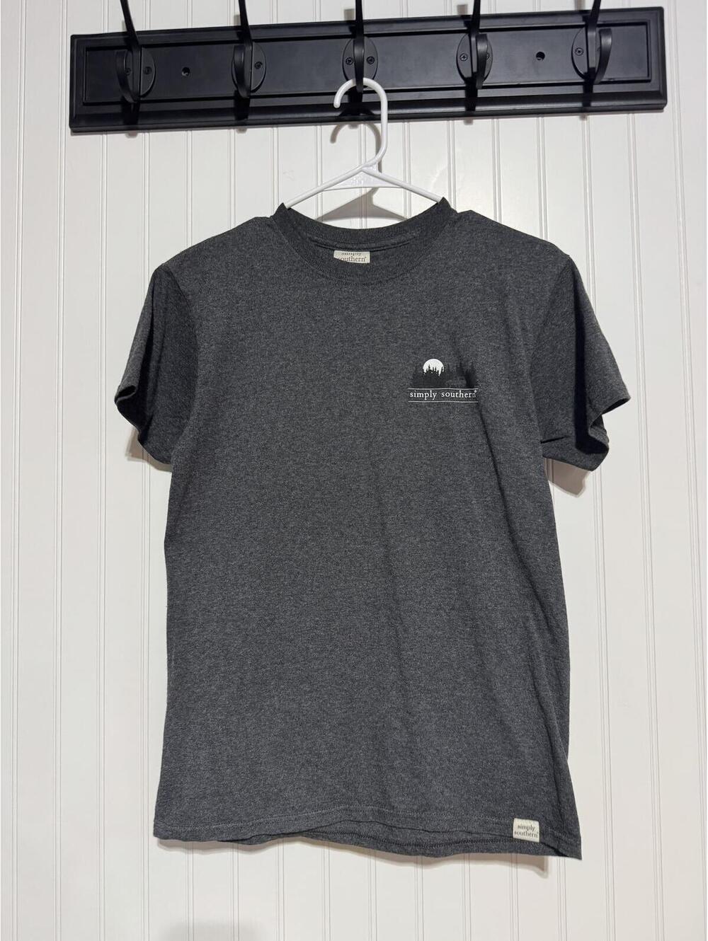 Simply Southern Be Free Live Simple Jeep T Shirt Womens Small Grey Graphic Tee